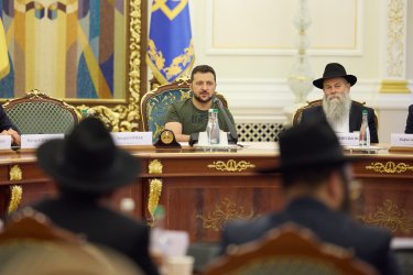 Фото 43 — Зеленський зустрівся з єврейським духовенством напередодні Рош га-Шана (ФОТО, ВІДЕО)