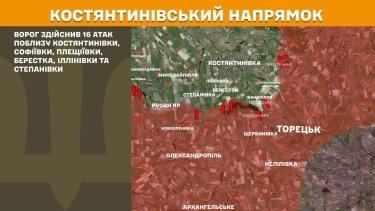 Фото 20 — Карта бойових дій в Україні на 25 лютого 2026 року