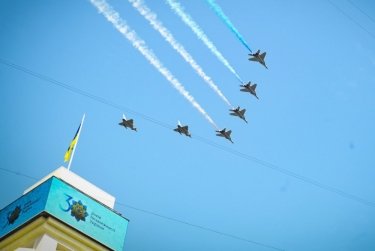 Фото 16 — Как прошел военный парад ко Дню Независимости Украины в Киеве (ФОТОРЕПОРТАЖ)