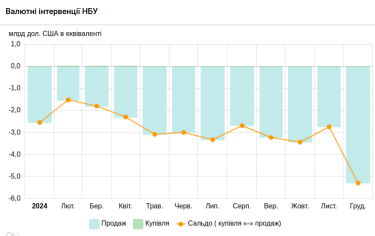 Фото 2 — НБУ продав у грудні рекордний обсяг доларів
