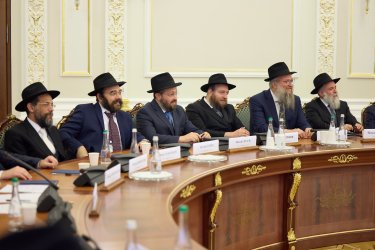 Фото 33 — Зеленський зустрівся з єврейським духовенством напередодні Рош га-Шана (ФОТО, ВІДЕО)