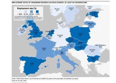 Фото 2 — 57% українських біженців у Європі працевлаштовані, але майже 60% працюють нижче кваліфікації — УВКБ ООН