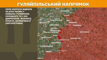 Фото 24 — Карта бойових дій в Україні на 22 січня 2026 року