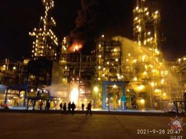 Фото 4 — На белорусском нефтеперерабатывающем заводе произошел пожар (ФОТО, ВИДЕО)
