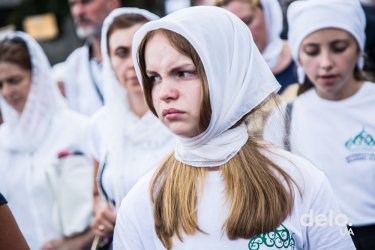 Фото 42 — "Мы сюда приехали мира просить" — как в Киеве прошел Крестный ход УПЦ МП (фото)