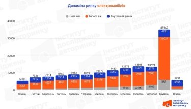 Фото 2 — Імпорт електромобілів в січні впав майже до нуля: які причини