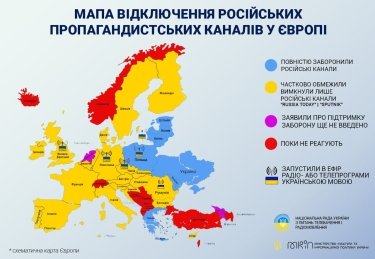 Фото 2 — 30 европейских стран отключили российские ТВ-каналы — глава Минкульта Ткаченко