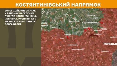 Фото 13 — Карта бойових дій в Україні на 23 липня 2026 року