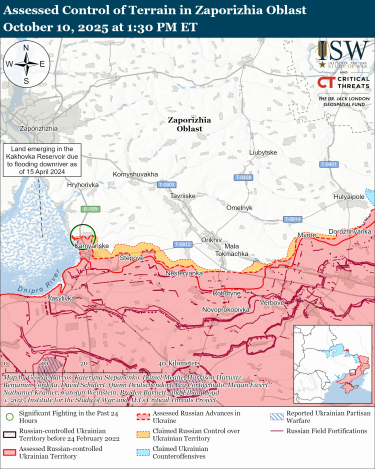 Фото 15 — Карта боевых действий в Украине на 11 октября 2025 года