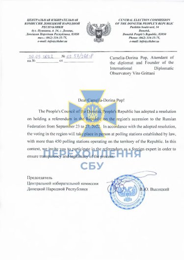 Фото 2 — Террористы "ДНР" "нарисовали" себе иностранных наблюдателей на фейковом референдуме "задним числом", - СБУ