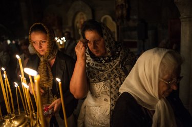 Фото 4 — Кирилл снял крест: в Печерскую Лавру привезен крест Андрея Первозванного (ФОТО)