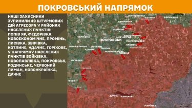 Фото 20 — Карта бойових дій в Україні на 31 липня 2025 року