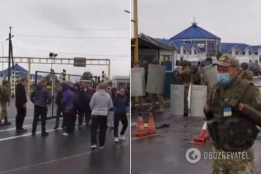 Фото 2 — Бунт заробитчан на границе: в Закарпатье произошли потасовки на КПП (ФОТО, ВИДЕО)