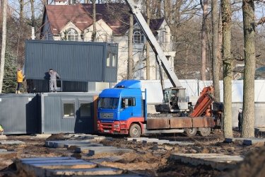 Фото 3 — В Ирпене начали строительство модульного городка на 276 квартир