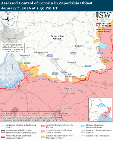 Фото 12 — Карта бойових дій в Україні на 8 січня 2026 року