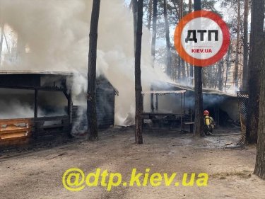 Фото 4 — Неизвестные сожгли контактный зоопарк в киевском парке "Совки" (ФОТО, ВИДЕО)