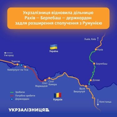 Фото 4 — “Укрзалізниця” відкрила на кордоні з Румунією дві дільниці