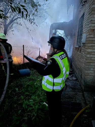 Фото 3 — Ночная атака на Киевщину: в полиции рассказали о последствиях