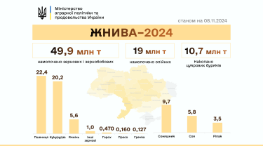 Фото 2 — Жнива-2024: аграрії зібрали вже майже 70 млн тонн зернових та олійних культур