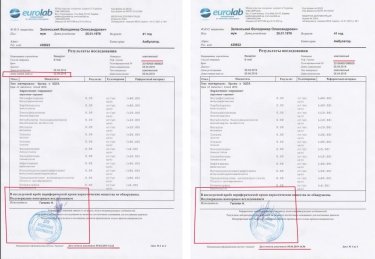 Фото 2 — Зеленский дважды опубликовал результаты своих анализов: с разными датами и подписями
