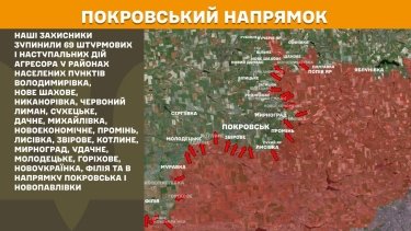 Фото 21 — Карта боевых действий в Украине на 15 октября 2025 года