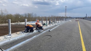 Фото 3 — Возле Чернигова открыли движение по мосту через Десну (ФОТО)