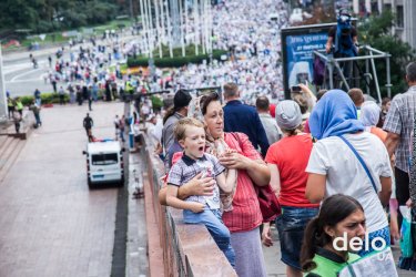 Фото 27 — "Мы сюда приехали мира просить" — как в Киеве прошел Крестный ход УПЦ МП (фото)