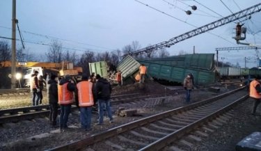 Фото 4 — В Днепре сошли с рельсов 8 грузовых вагонов, движение пассажирских поездов задерживается