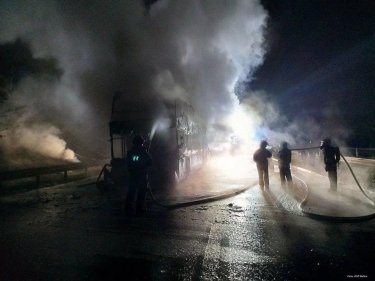 Фото 3 — В Польше дотла сгорел автобус, ехавший из Киева в Прагу (ФОТО)