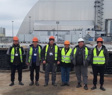 специалисты SolarSK на ЧАЭС