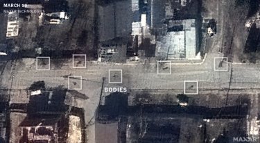 Фото 2 — Спутниковые снимки доказали, что тела людей пролежали в Буче несколько недель — The New York Times