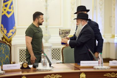 Фото 36 — Зеленський зустрівся з єврейським духовенством напередодні Рош га-Шана (ФОТО, ВІДЕО)