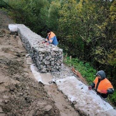 Фото 2 — На Львовщине укрепляют горную дорогу для предотвращения оползней: какие работы выполнены