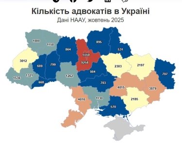 Фото 2 — В Україні налічується майже 53 тисячі адвокатів: де працює найбільше