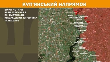 Фото 16 — Карта бойових дій в Україні на 16 червня 2026 року