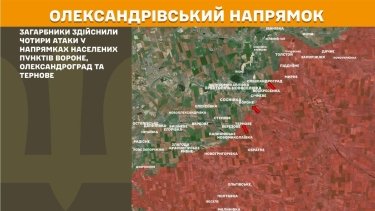 Фото 15 — Карта бойових дій в Україні на 21 липня 2026 року