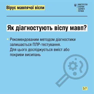 Фото 6 — В МОЗ собрали всю информацию о вирусе обезьяньей оспы: диагностирование, симптомы и профилактика (ИНФОГРАФИКА)