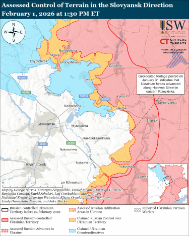 Фото 11 — Карта боевых действий в Украине на 2 февраля 2026 года