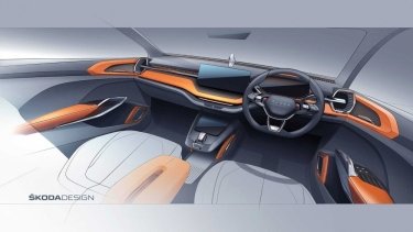 Фото 3 — Skoda готовит к выпуску кроссовер Vision IN с литровым двигателем (ФОТО)