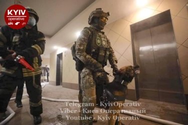 Фото 7 — Спецназ задержал стрелявшего в полицию в киевской квартире: тот успел ее поджечь (ВИДЕО)