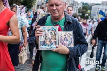 Фото 52 — "Мы сюда приехали мира просить" — как в Киеве прошел Крестный ход УПЦ МП (фото)