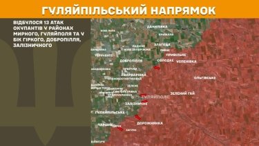 Фото 25 — Карта бойових дій в Україні на 15 квітня 2026 року