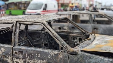 Фото 4 — Ракетный удар по Харькову: пострадали исключительно мирное население и социальная инфраструктура (ФОТО)