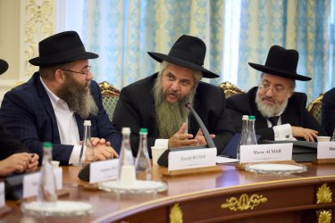 Фото 38 — Зеленський зустрівся з єврейським духовенством напередодні Рош га-Шана (ФОТО, ВІДЕО)