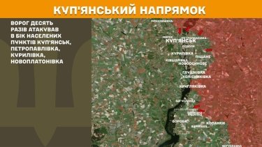 Фото 15 — Карта бойових дій в Україні на 19 березня 2026 року