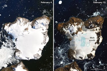 Фото 2 — NASA показало быстрое таяние ледяной шапки в Антарктиде (ФОТО)