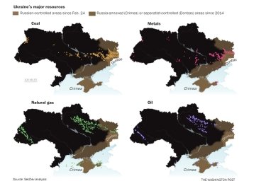 Фото 2 — Росія контролює родовища корисних копалин в Україні на 12,4 трлн доларів