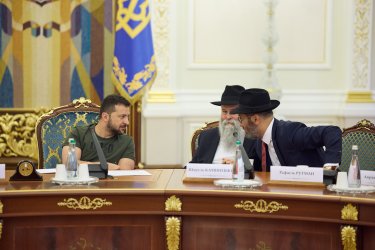 Фото 41 — Зеленський зустрівся з єврейським духовенством напередодні Рош га-Шана (ФОТО, ВІДЕО)