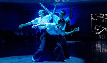 Фото 9 — Мультимедийный ритуал: "Шлях до..." Троицкого вписался в пространство Украинского дома