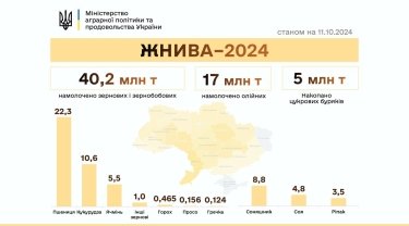 Фото 2 — Жатва-2024: украинские аграрии собрали 62,2 млн тонн нового урожая